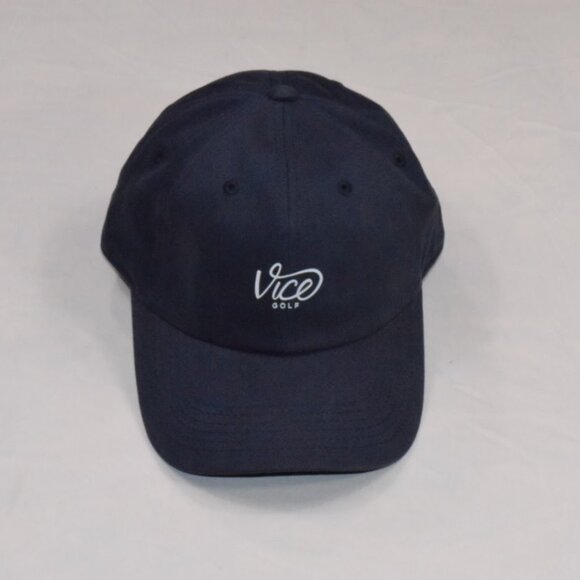 Vice Golf “Dad Cap” (NEW w/ Tags) Golf Hat Navy Blue Adjustable Hat Unisex - Picture 1 of 6